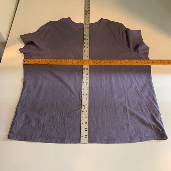 Vince T Shirt Womens 2XL XXL Amethyst Pima Cotton Crew Neck Lightweight Tee - Picture 6 of 11